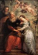 RUBENS, Pieter Pauwel The Education of the Virgin oil